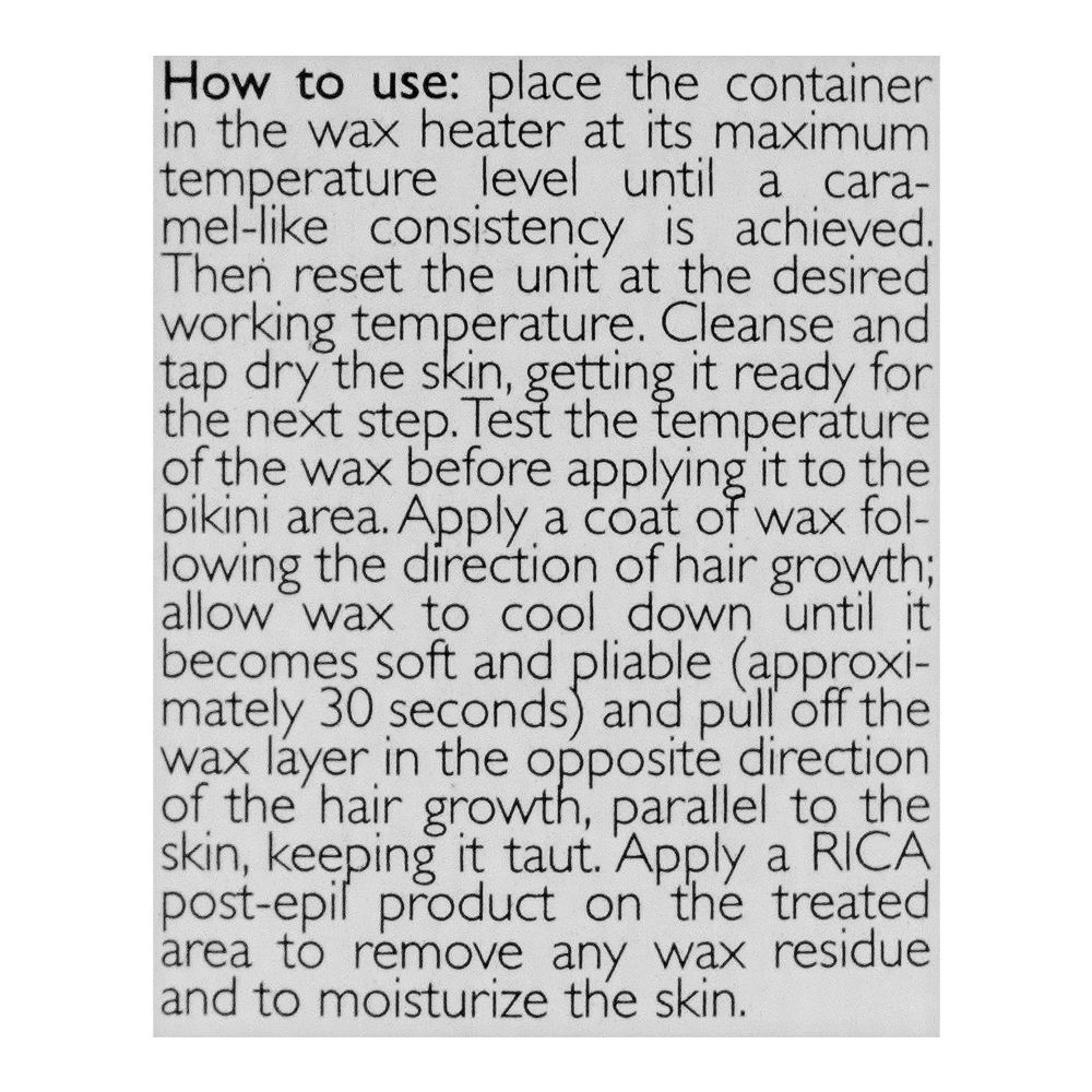 Rica Orange Brazilian Wax For Bikni and Sensitive Areas 400ml