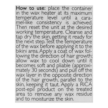 Rica Orange Brazilian Wax For Bikni and Sensitive Areas 400ml