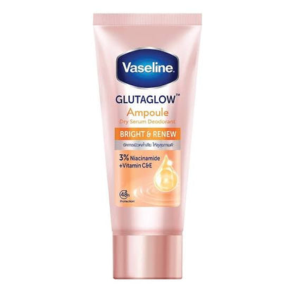 Vaseline GlutaGlow Ampoule Dry Serum Deodorant Bright & Renew with 3% Niacinamide + Vitamin C&E 48h Protection 45ml