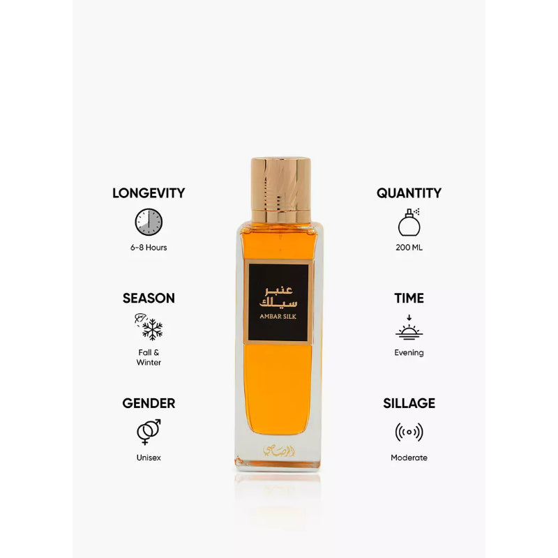 Ambar Silk by Rasasi Eau de Parfum 200 ml for Men & Women