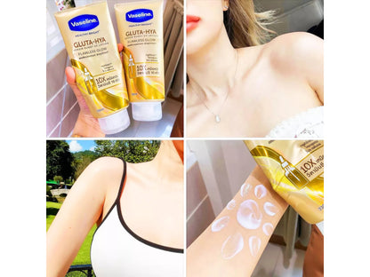 Vaseline Bright GLUTA HYA Serum Burst UV Lotion Flawless Glow 300ml