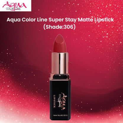 Aqua Color Line Super Stay Matte Lipstick (Shade:306)