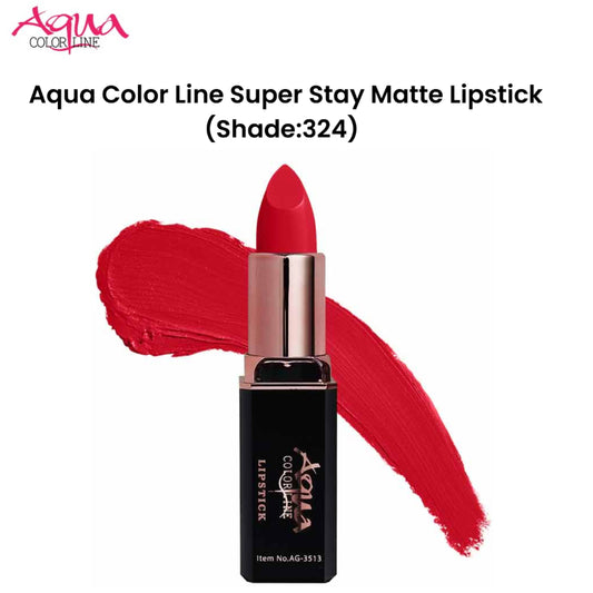 Aqua Color Line Super Stay Matte Lipstick (Shade:324)
