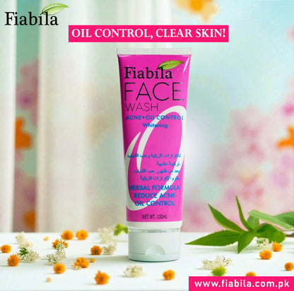 Fiabila Acne & Oil Control Whitening Face Wash 100 ml Blemish Care & Shine Control