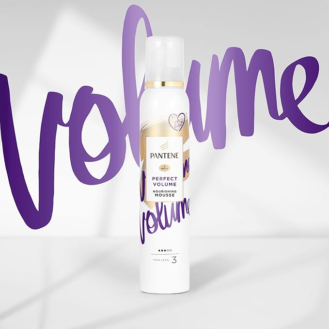 Pantene Pro-V Perfect Volume Nourishing Mousse 200 ml Hold Level 3 & Volumizing Hair Styling