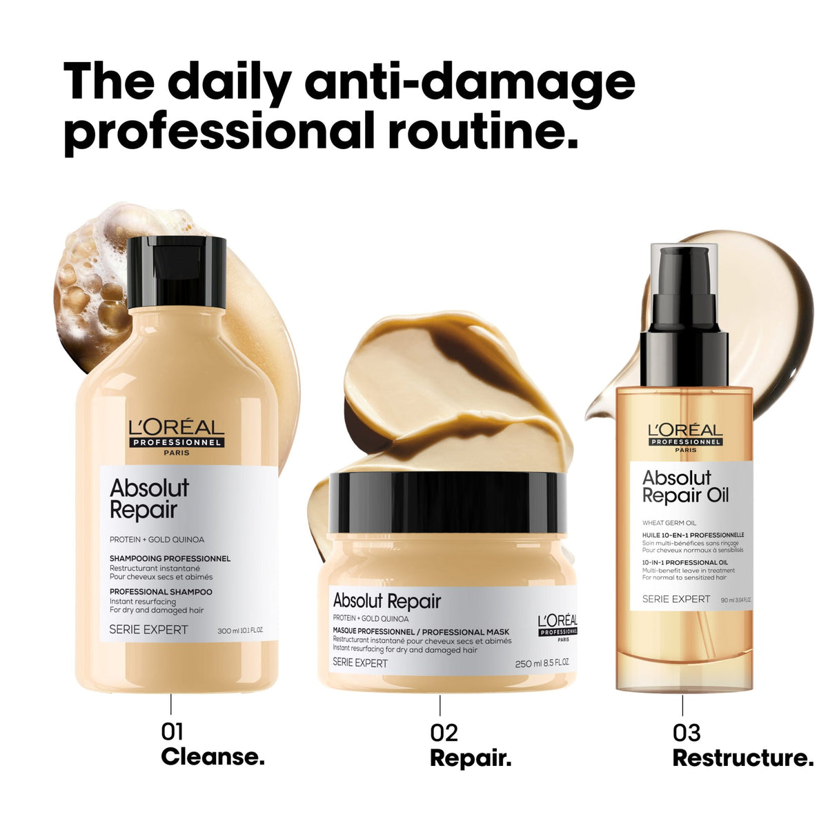 Loreal Professionnel Serie Expert Repair Oil Leave In Treatment - 90ml - For Dry And Damaged Hair