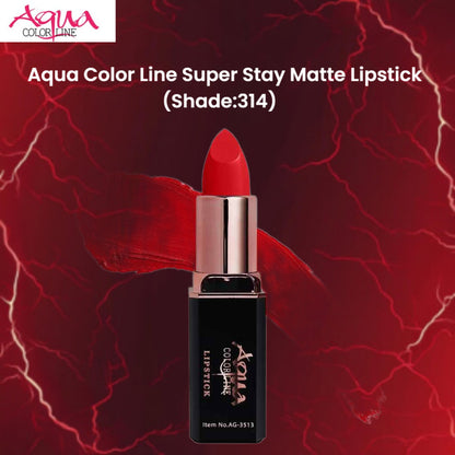 Aqua Color Line Super Stay Matte Lipstick (Shade:314)