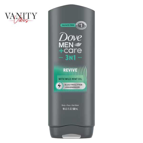 Dove Men+Care Revive Hydrating 3-in-1 Tea Tree Oil Body Wash for Men All Skin-532 ml