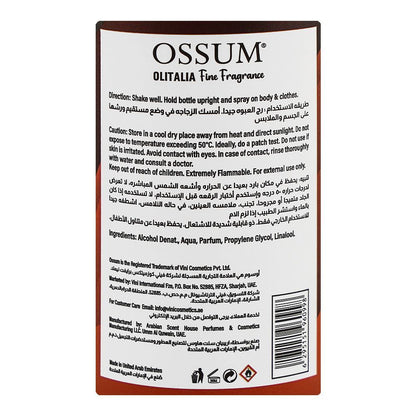 Ossum Pure Seduction Body Mist 250ml Long-Lasting Bold & Sensual Fragrance