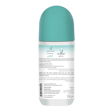 Enchanteur Gorgeous Roll-On Deodorant 50ml - Long Lasting Floral Fragrance Anti-Perspirant for Women Freshness & Odor Protect
