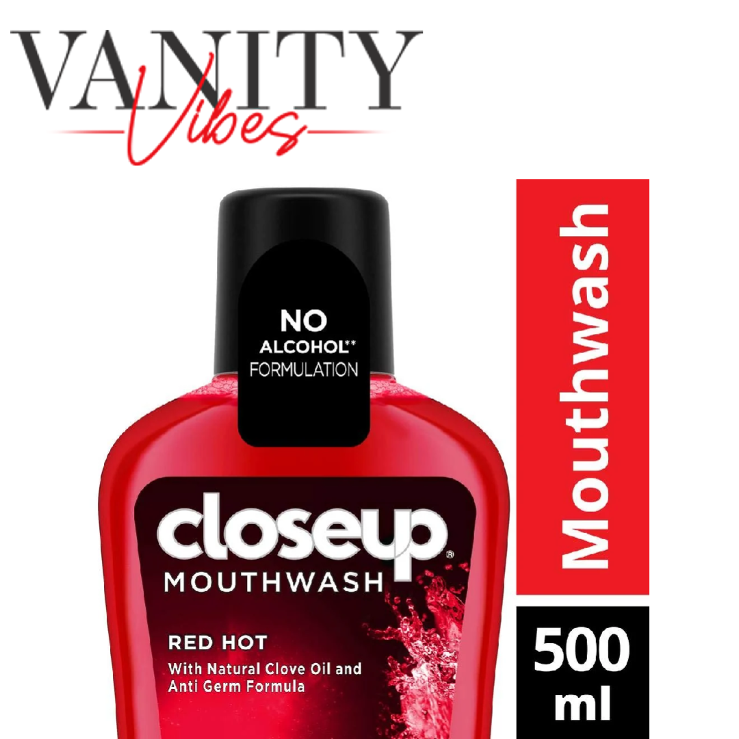 Closeup Red Hot Mouthwash 500ml - Fresh Breath Daily Oral Care