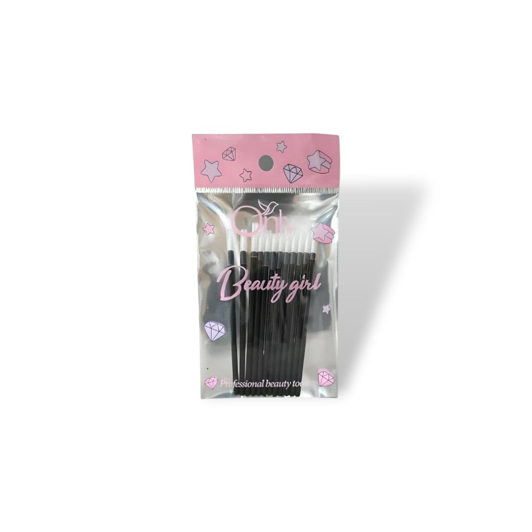 Only Eyeliner Brush White Puff-11 12pcs Set – Precision Makeup Brushes for Smooth Eyeliner Application, Defined Eye Makeup & 