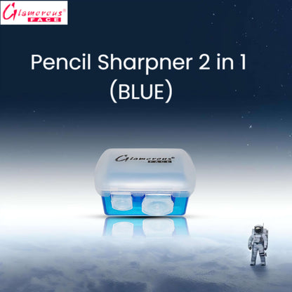 Glamorous Face Pencil Sharpner 2×1 (Blue)