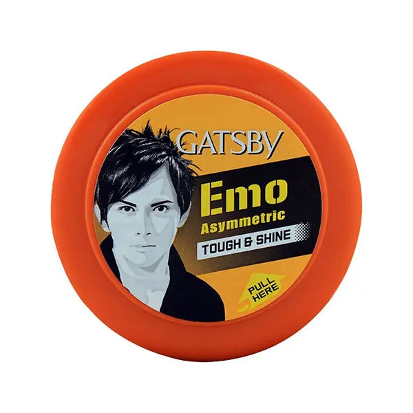 Gatsby Styling Wax Tough & Shine Orange 75g - Strong Hold Hair Wax for High Shine Finish, Long Lasting Control & Defined Styl