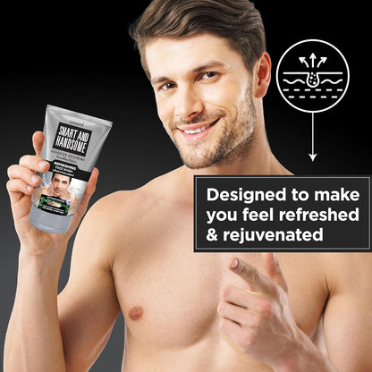 Emami Smart & Handsome Refreshing Face Wash 50g for Men - Deep Cleansing Oil Control Face Wash for Fresh, Clear & Healthy Loo