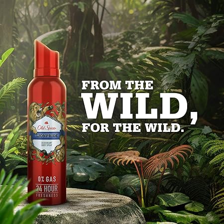 Old Spice Lionpride 0% Gas Deodorant Body Spray 140ml for Men