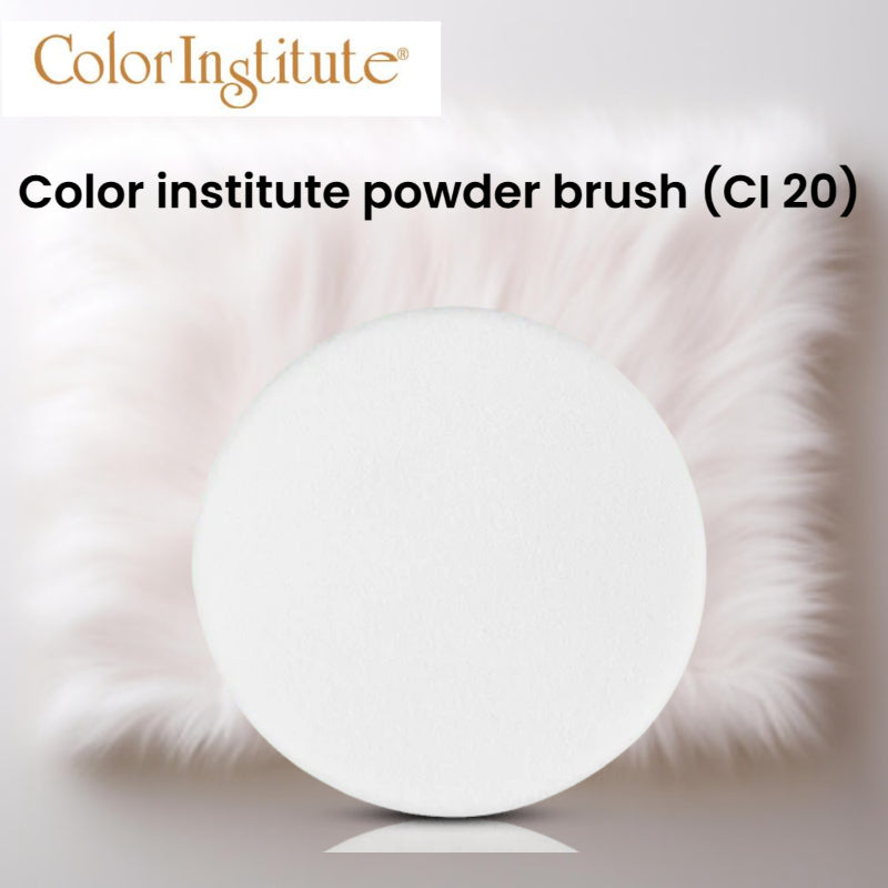 Color Institute Puff Round White