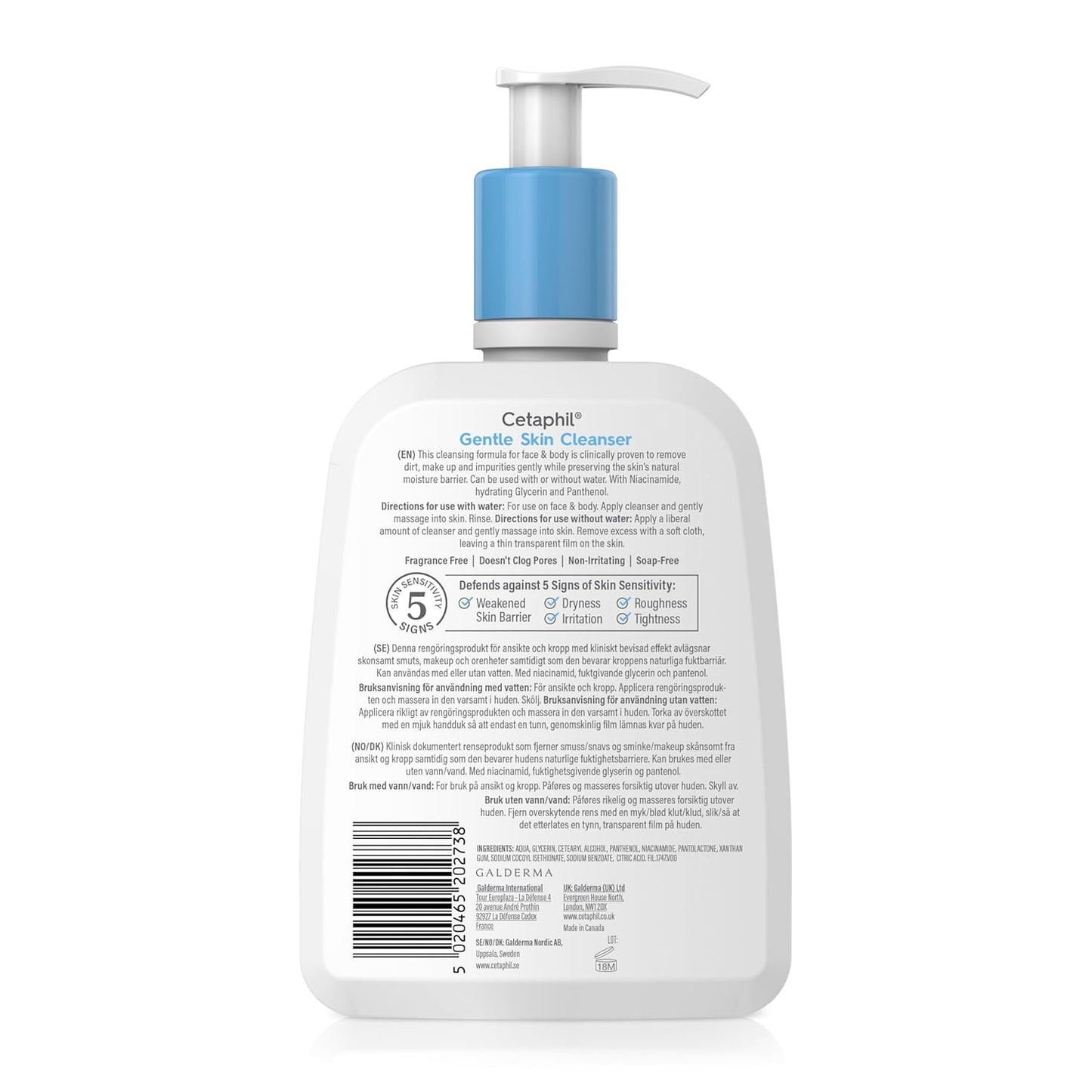 Cetaphil Gentle Skin Cleanser Wash 473ml