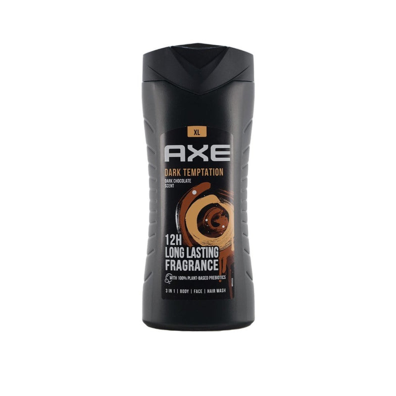 Axe Dark Temptation 12h Long Lasting Fragrance 3 In 1 Body Wash 400ml
