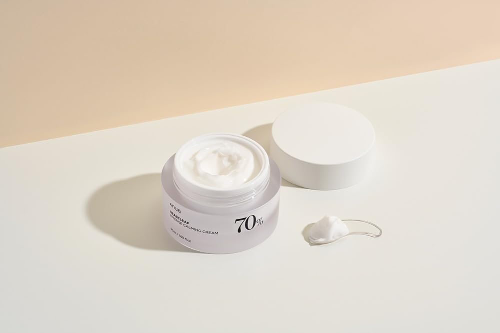 Anua Heartleaf 70% Intense Calming Cream 50 ml Soothes & Strengthens Sensitive Skin (K Beauty)