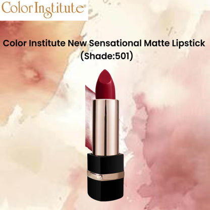 Color Institute New Sensational Matte Lipstick (Shade:501)