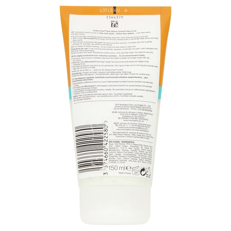 Neutrogena Visibly Clear Spot Stress Daily Scrub 150ml