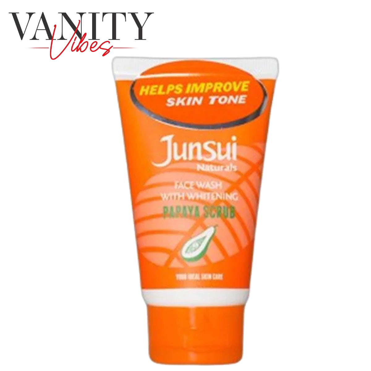 Junsui Naturals Face Wash with Whitening Papaya Scrub 50gm