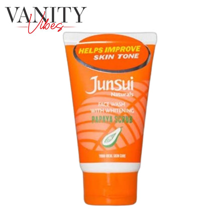 Junsui Naturals Face Wash with Whitening Papaya Scrub 50gm