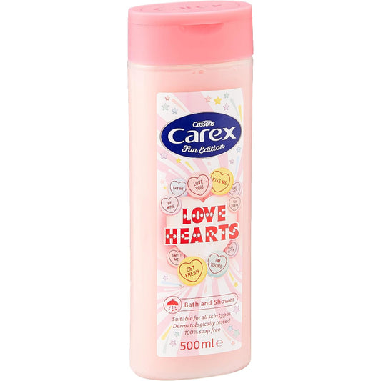 Carex Fun Edition Love Hearts Bath and Shower 500ml