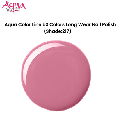 Aqua Color Line 50 Colors Long Wear Nail Polish (Shade:217)