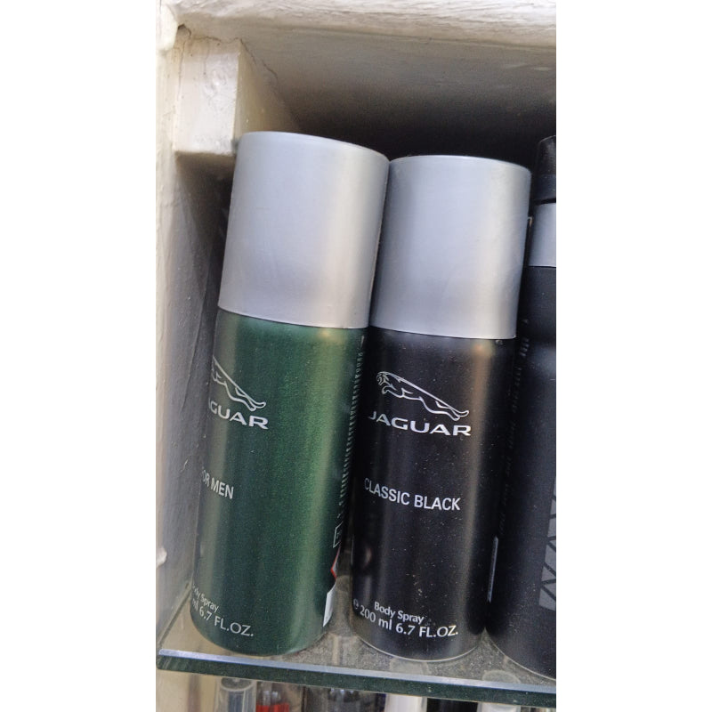 Jaguar for Men Classic Black Body Spray 200ml Long-Lasting Fresh & Masculine Fragrance