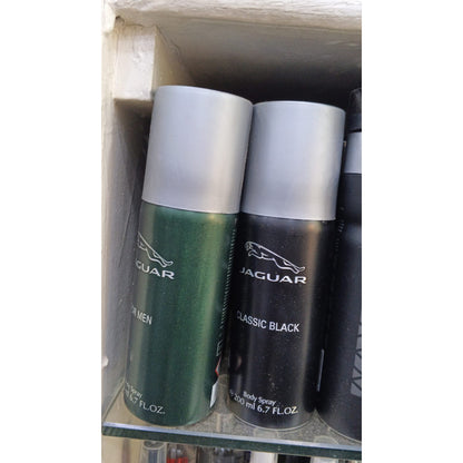 Jaguar for Men Classic Black Body Spray 200ml Long-Lasting Fresh & Masculine Fragrance
