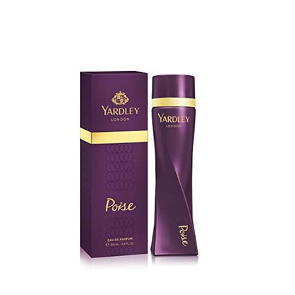 Yardley London Poise Eau De Parfum for Women 100ml – Elegant Floral Fruity Fragrance Perfume with Long Lasting Feminine Scent