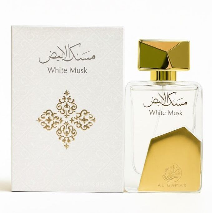 Al Qamar White Musk Eau De Parfum 90ml – Long Lasting Clean & Soft Musk Fragrance for Men & Women