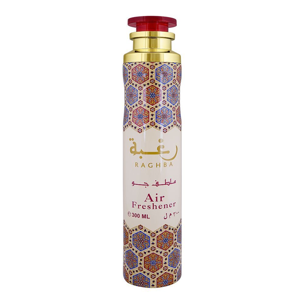 Lattafa Raghba Air Freshener 300 ml Exotic Home Fragrance & Long‑Lasting Freshness