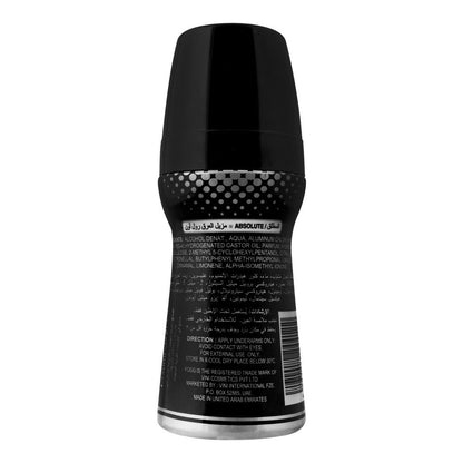 Fogg Absolute for Men Roll-On Deodorant 50ml Long-Lasting Fresh & Masculine Fragrance