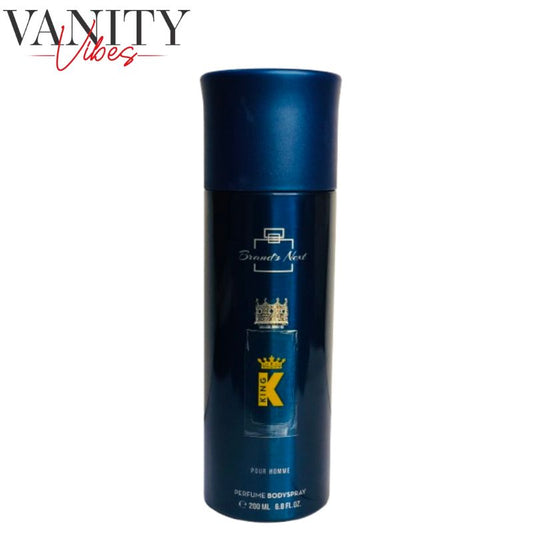 Brand’s Next King Pour Homme Perfume Body Spray 200ml Long-Lasting Masculine Fragrance