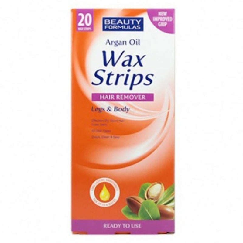 Beauty Formula Argan Oil Wax Strips 20s