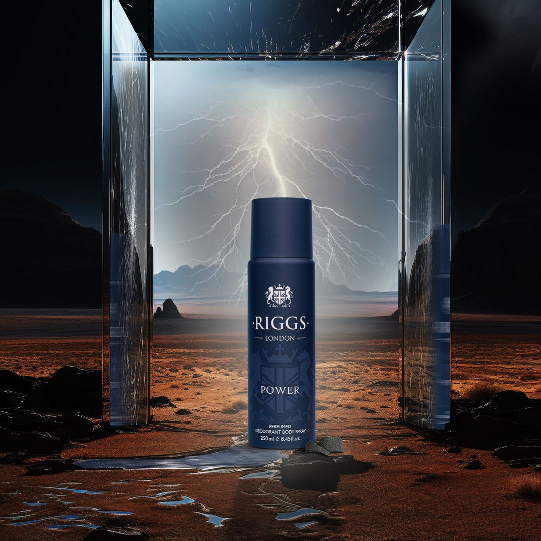 Riggs London Power Perfumed Deodorant Body Spray 250ml Long-Lasting Bold & Energetic Fragrance