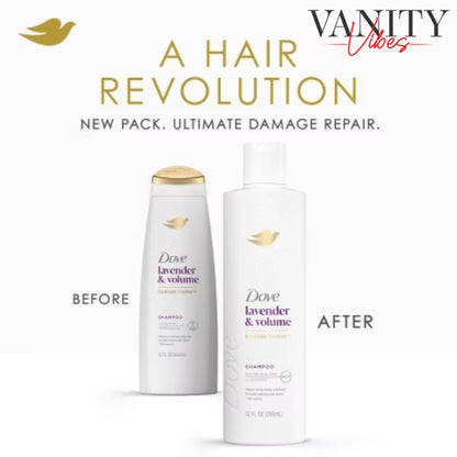 Dove Lavender & Volume Damage Therapy Volumizing Shampoo 355ml (12 Fl Oz) (USA)
