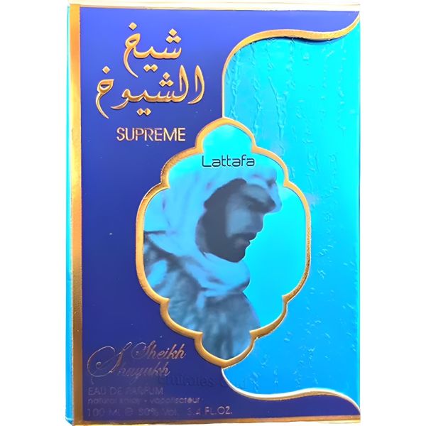 Lattafa Sheikh Al Shuyukh Supreme Eau de Parfum 100ml - Long Lasting Original Bold Woody Masculine Fragrance for Men