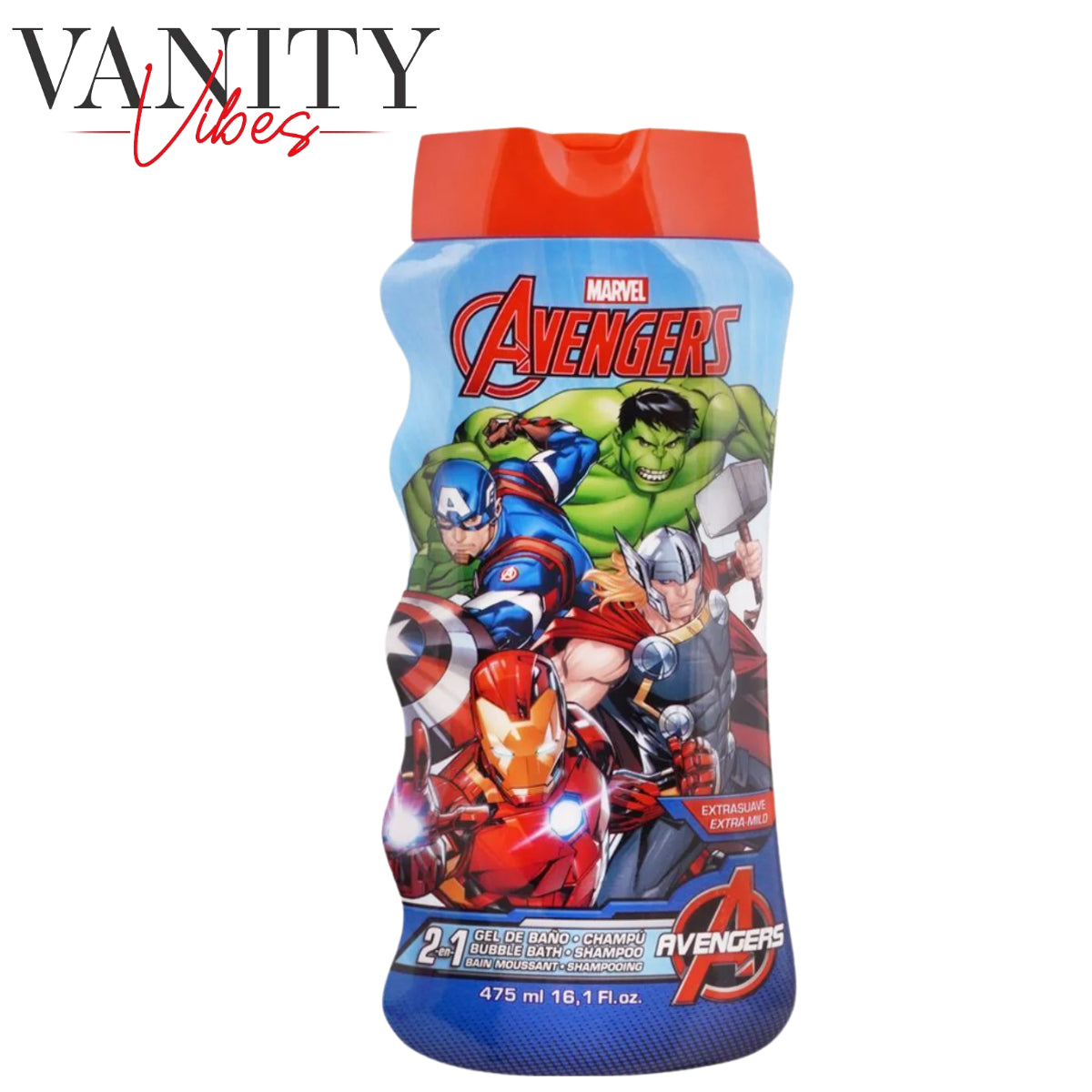 Lorenay Marvel Avengers 2-In-1 Bubble Bath + Shampoo 475ml