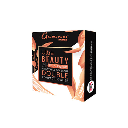 Glamorous Face Ultra Beauty 24H Fresh Wear Double Compact Powder (Shade:02)