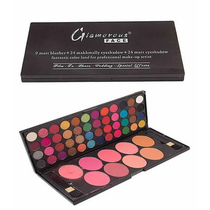 Glamorous Face 24+24+9 Matte, Velvet Eyeshade & Blushon Kit