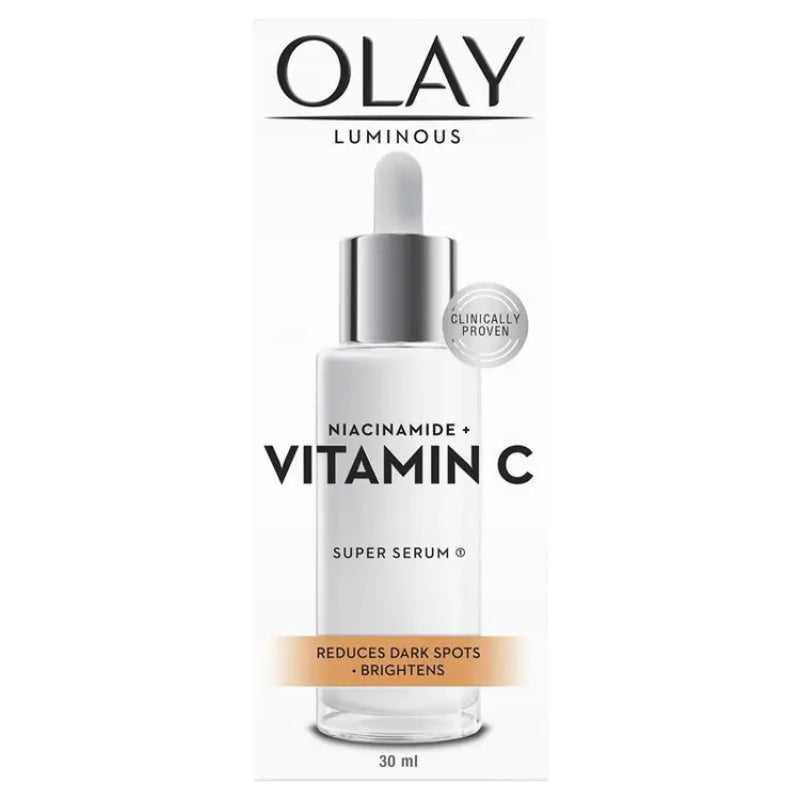 Olay Luminous Niacinamide + Vitamin C Super Serum 30ml – Reduces the Look of Dark Spots & Boosts Skin Radiance