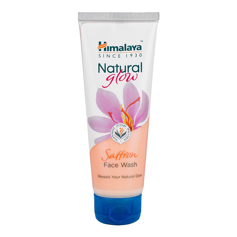 Himalaya Since 1930 Natural Glow Saffron Face Wash 100ml – Brightening Herbal Cleanser for Radiant, Clear & Smooth Skin