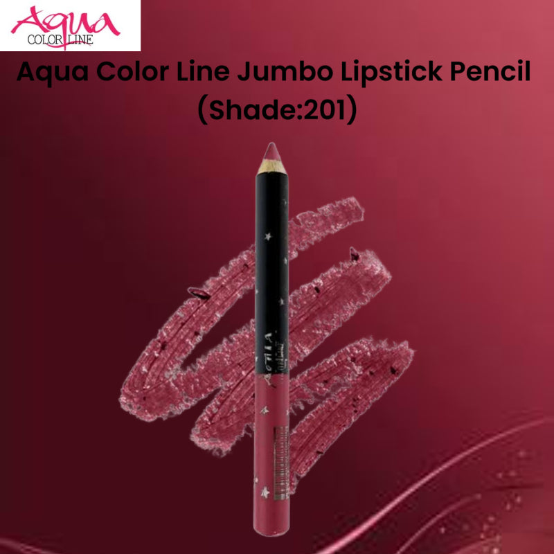 Aqua Color Line Jumbo Lipstick Pencil (Shade:201)