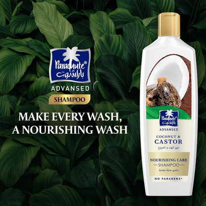 Parachute Adv Coconut & Castor Nourishing Shampoo 340ml