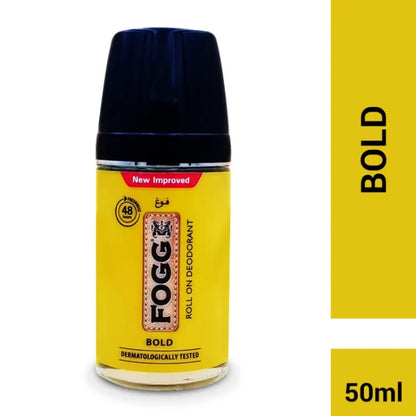 Fogg Bold Roll-On Deodorant 50ml New & Improved Long-Lasting Freshness