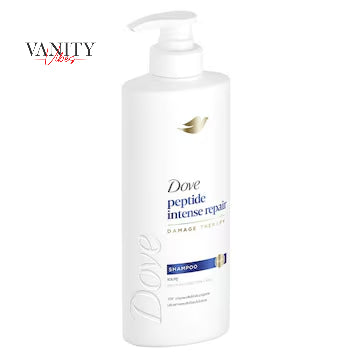 Dove Peptide Intense Repair Damage Therapy Shampoo, 380ml, with Advanced Hair Care Formula for Severely Damaged Hai